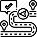 Rota de localização  Ícone