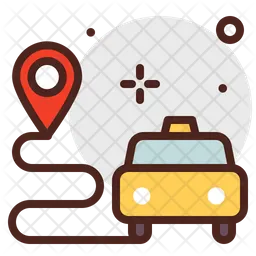 Localização do táxi  Ícone