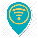 Localizacao Wifi Wifi Pino De Localizacao Icon