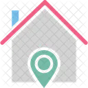 Localizador de endereço residencial  Ícone