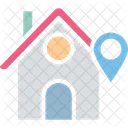 Localizador de endereço residencial  Ícone