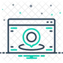 Located Placed Gps Icon