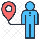 Locating Tracking Person Icon