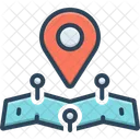 Location Map Directional Icon
