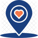 Location Love Valentine Icon