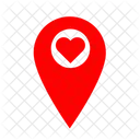 Location Love Romantic Icon