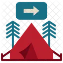 Location Campground Camping Icon