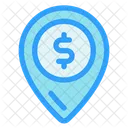 Location Dollar Pin Map Place Holder Icon
