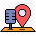 Location Microphone Maps And Location Icon