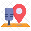 Location Microphone Maps And Location Icon