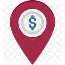 Bank Location Map Pin Icon