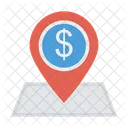 Location Pin Dollar Icon