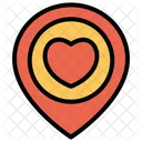 Love Love Location Pin Icon