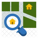 Location Searching House Icon