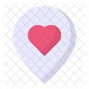 Location Pin Love Icon