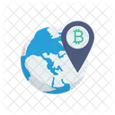 Location Bitcoin Map Icon