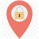 Location Pin Lock Icon