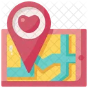 Location Love Tablet Icon