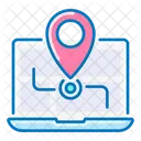 Location Navigation Laptop Icon