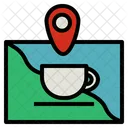 Location Cafe Coffee Restaurant Coffeeshop Icon
