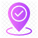Location Approved Check Sign Icon