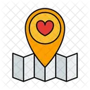 Location Valentine Love Icon