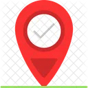 Location Tick Check Icon