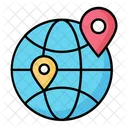 Global Location Map Icon