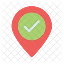 Location Pin Tick Icon