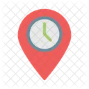 Location Pin Time Icon