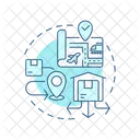 Location Accessibility Industrial Icon