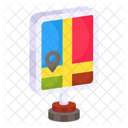 Location Board Flag Icon