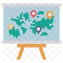 Board Map Earth Icon