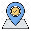 Location Check Location Pin Icon