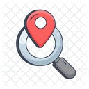 Location Finder Search Location Address Finding Icon