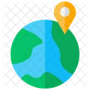 Locationglobeicon Worldmapsymbols Pinpointlocationsemblems Icon