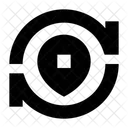 Location Arrows Pin Icon