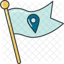 Location Flag Business Icon