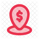 Location Money Bank Icon