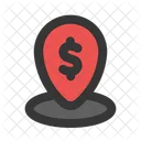 Location Money Bank Icon