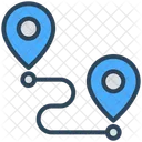 Travel Location Route Icon