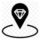 Pin Diamond Heart Valentine Icon