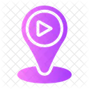 Location Maps And Location Music And Multimedia Icon