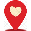 Location Icon With Love  Icon
