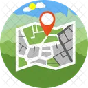 Location Map Adventure Camp Icon