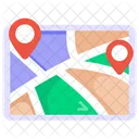 Destination Map Location Map Navigation Map Icon