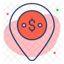 Money Location Currency Icon