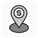 Location Pin Map Currency Icon