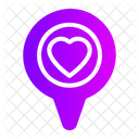Location Pin Placeholder Heart Icon