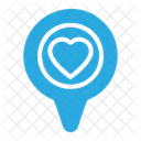 Location Pin Placeholder Heart Icon